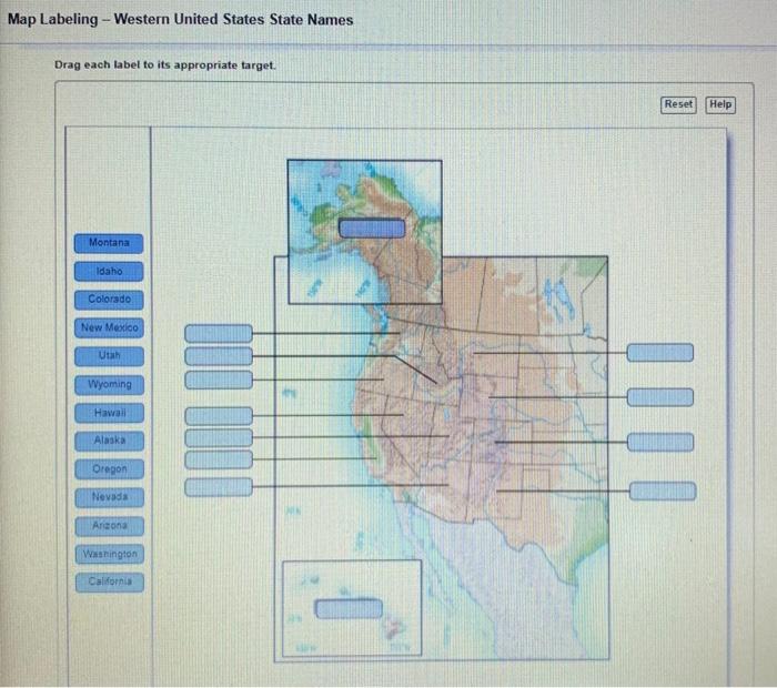 Map of Western United States