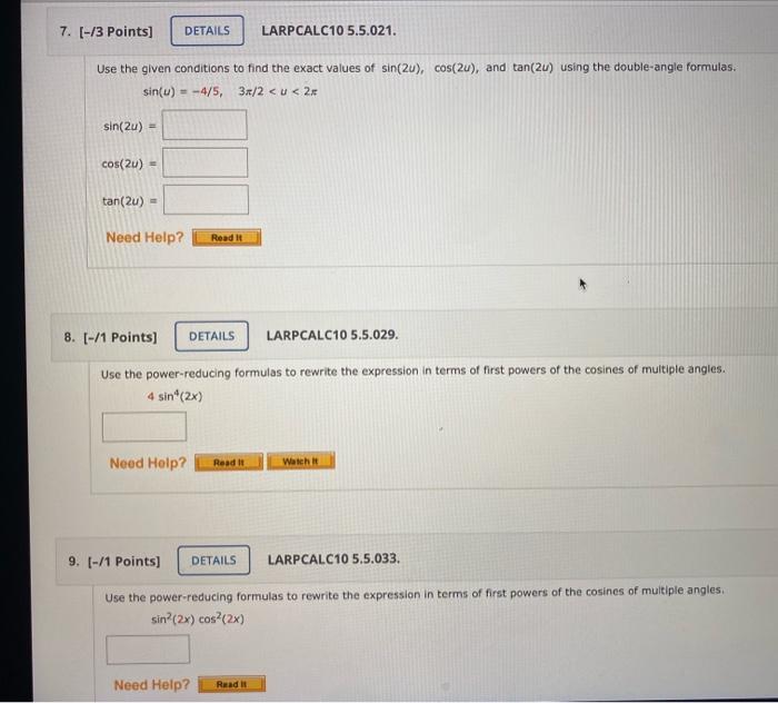 Solved assignment 5.5, please answer all the questions and i | Chegg.com