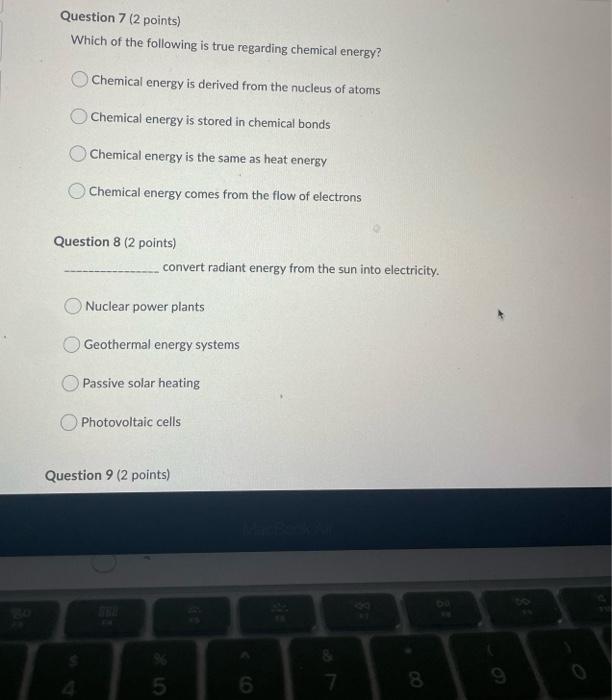 Solved Question 5 (2 points) Which of the following | Chegg.com