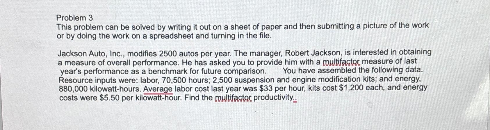 Solved IN EXCEL SHEET This problem can be solved by writing | Chegg.com