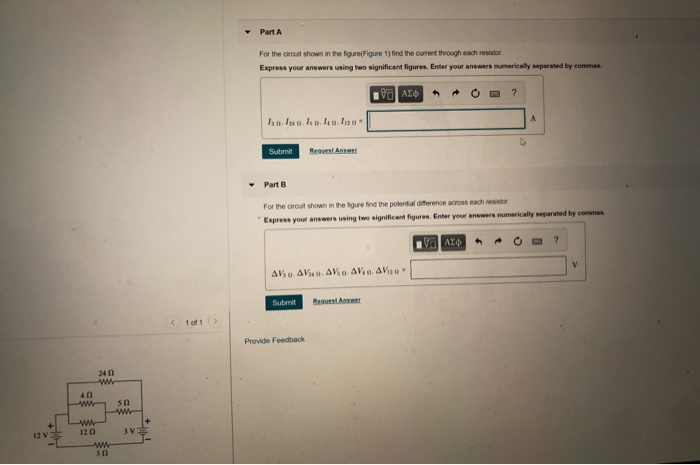 Solved Part A For the circuit shown in the figure(Figure 1) | Chegg.com