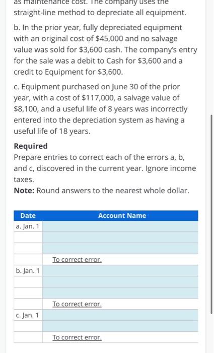 Solved Equipment On April 1 of the current year, the | Chegg.com