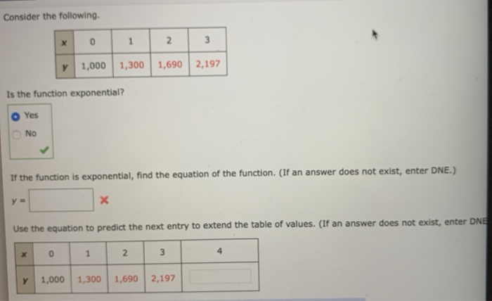 Solved Consider the following. X 0 1 2. 3 1,000 1,300 1,690 | Chegg.com