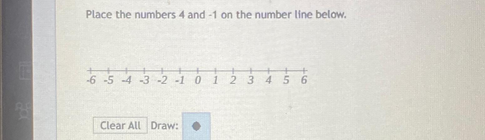 draw 1 4 on number line