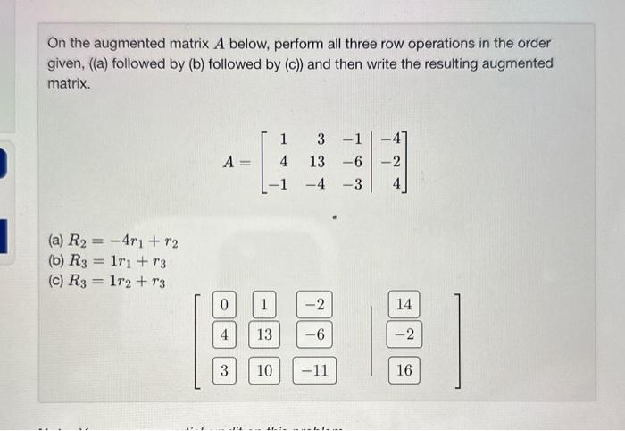 Solved Below, five systems of linear equations have been put | Chegg.com