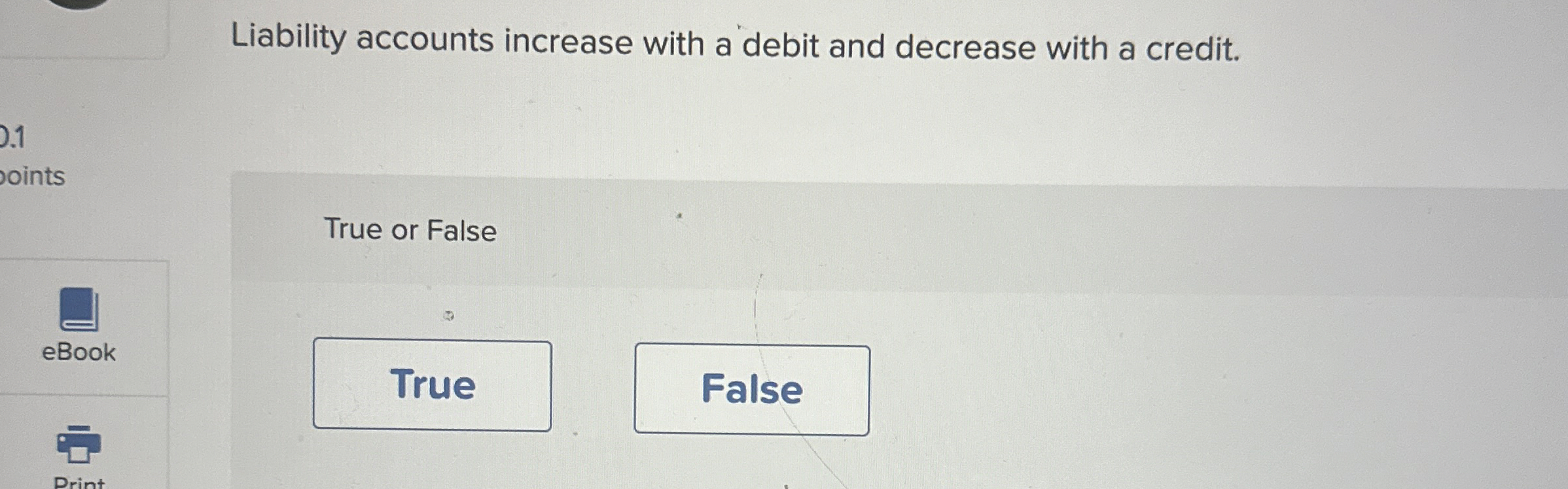 Solved Liability accounts increase with a debit and decrease | Chegg.com