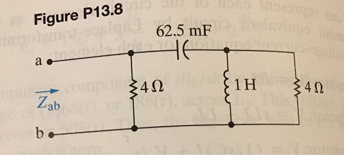 Solved 13.8 Find the poles and zeros of the impedance seen | Chegg.com