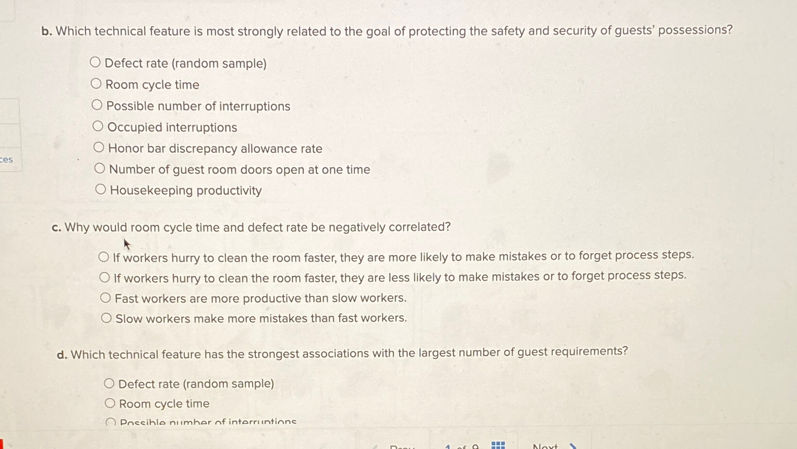 Solved b. ﻿Which technical feature is most strongly related | Chegg.com