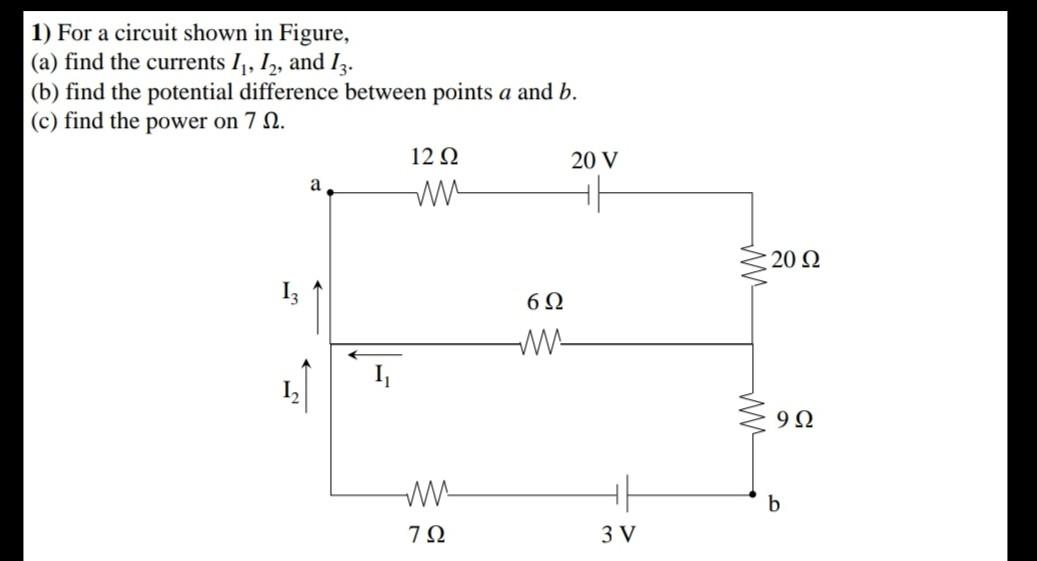 Solved 1) For a circuit shown in Figure, (a) find the | Chegg.com