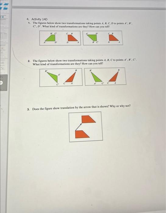 Solved 4. Activity 140 1. The Figures Below Show Two | Chegg.com