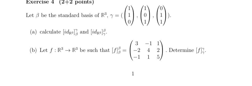 Solved Exercise 4 ( 2+2 ﻿points | Chegg.com