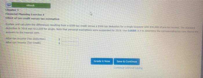 Solved ebook Chapter 3 Financial Planning Exercise 4 Effect 