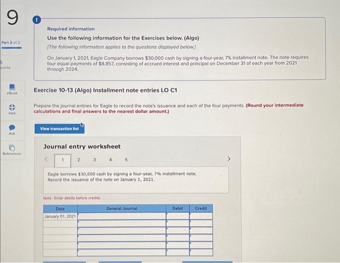 Solved Required information Use the following information | Chegg.com
