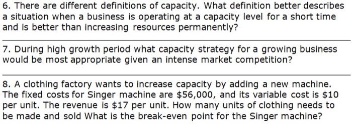 6 There Are Different Definitions Of Capacity What Chegg Com