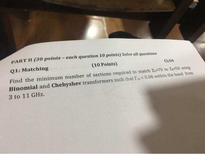Solved PART II (30 points - each question 10 points) Solve | Chegg.com