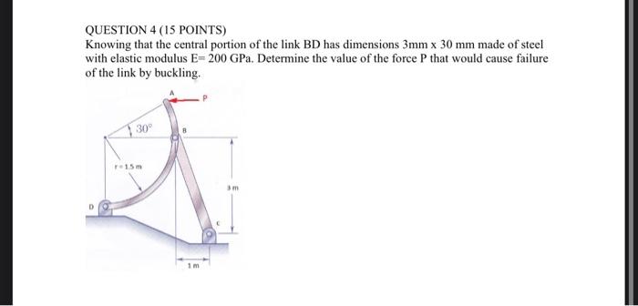 Solved QUESTION 4 (15 POINTS) Knowing that the central | Chegg.com
