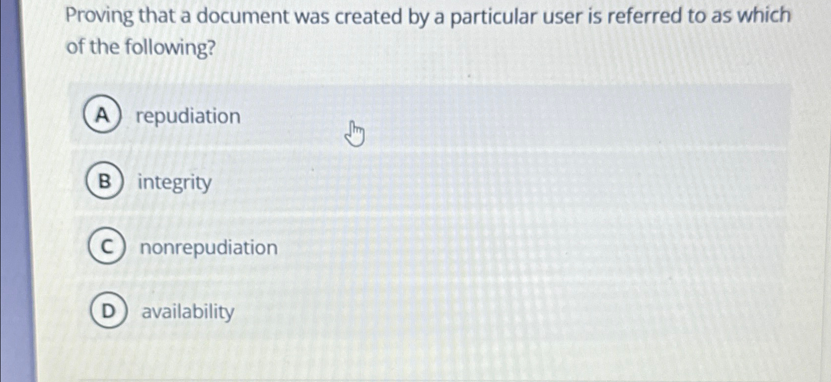 Solved Proving that a document was created by a particular | Chegg.com