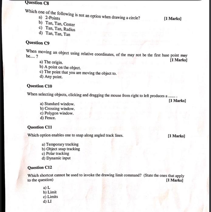 Solved Question C8 Which one of the following is not an | Chegg.com