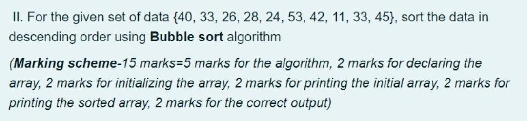 Solved I. Write a program to perform the following | Chegg.com