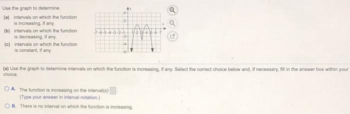 Solved 2 Use the graph to determine (a) intervals on which | Chegg.com