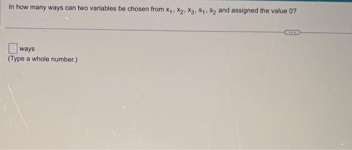 Solved In how many ways can two variables be chosen from | Chegg.com