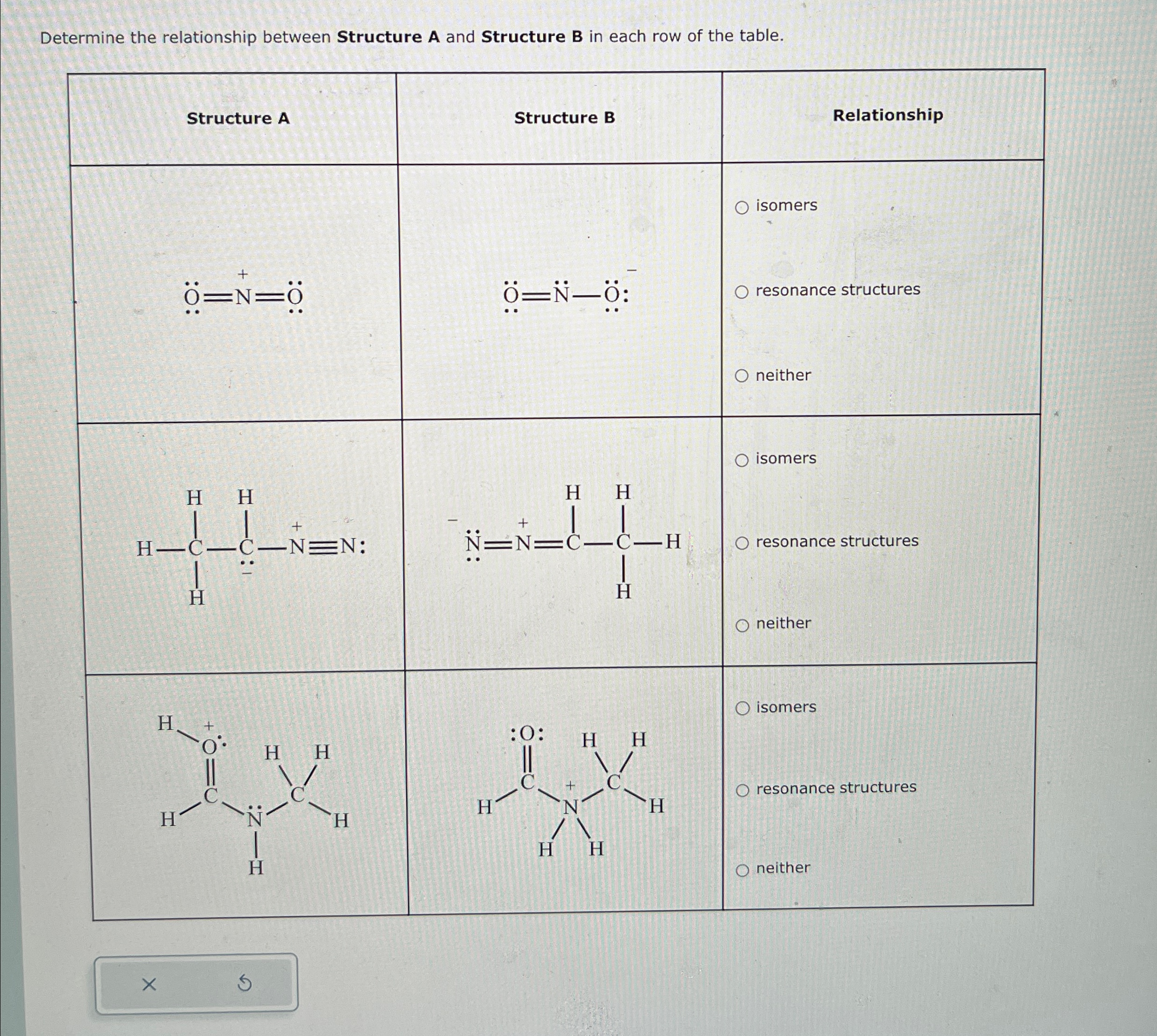 Solved Determine the relationship between Structure A and | Chegg.com