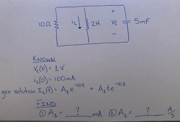 Solved 10 12 5mf Www 2h Vc W 10t Known V O 1 V Chegg Com