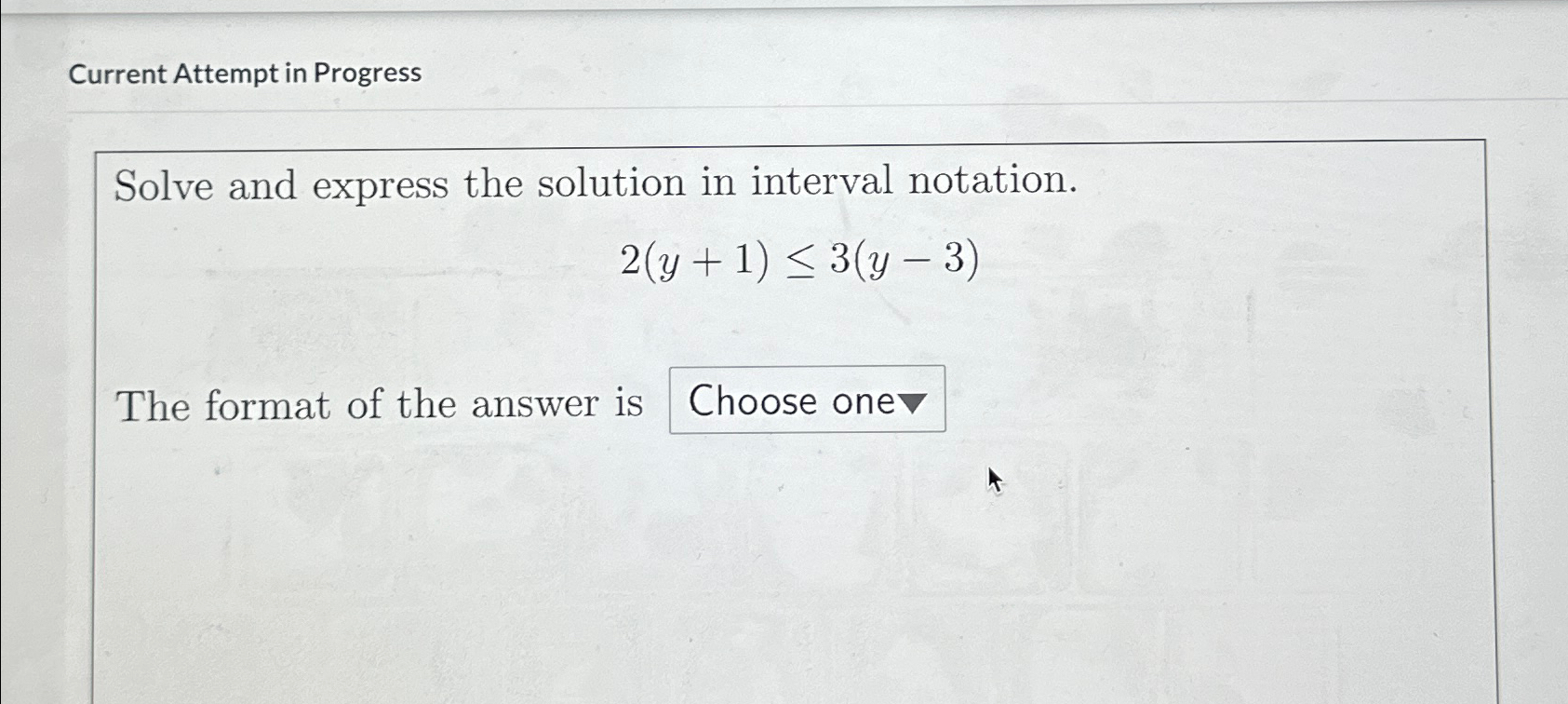 Solved Current Attempt in ProgressSolve and express the | Chegg.com