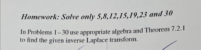 Solved Homework: Solve only 5,8,12,15,19,23 and 30 In | Chegg.com