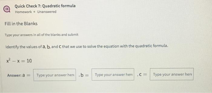 Proving the quadratic formula image