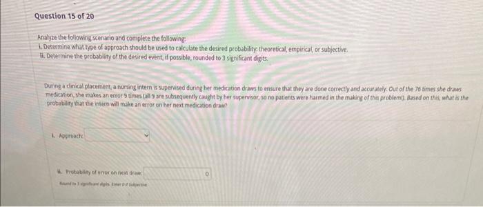 Solved Analyze The Iollowing Scenario And Complete The | Cheggcom