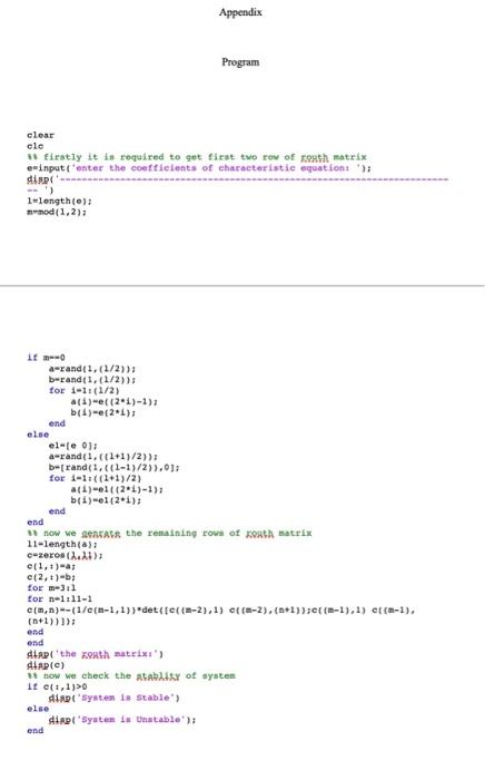 Solved AIM: To determine the stability of a system using the | Chegg.com