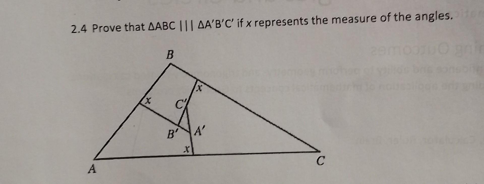 2 4 Prove That Abcв ґ Aвђіbвђіcвђі If X Represents The Chegg 2 4 Prove That Abcв ґ Aвђіbвђіcвђі If X Represents The Chegg