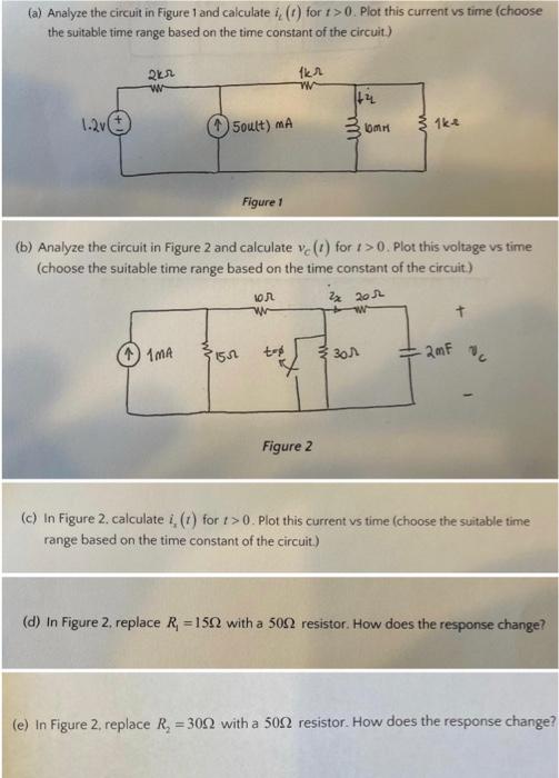 Solved A Analyze The Circuit In Figure 1 And Caiculate