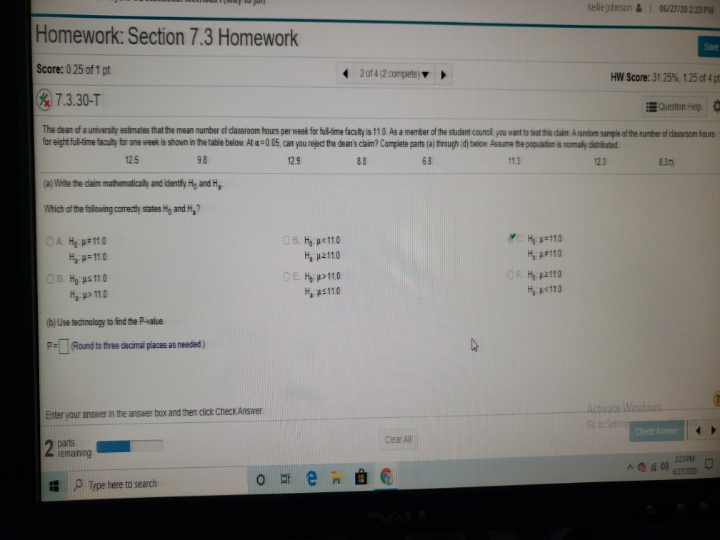Solved please complete part B, I have tried multiple times, | Chegg.com