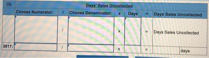 Solved (1) Current Ratio Choose Denominator Choose Numer