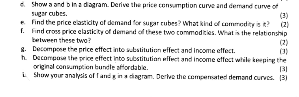 D. Show A And B In A Diagram. Derive The Price | Chegg.com