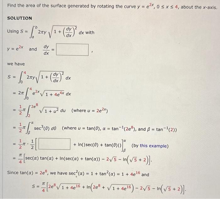 Solved Find the area of the surface generated by rotating | Chegg.com