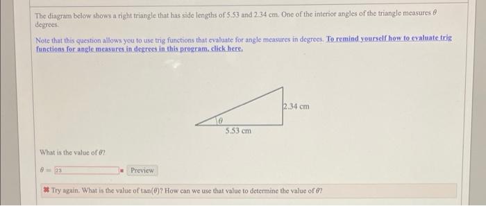 Solved The diagram below shows a right triangle that has | Chegg.com