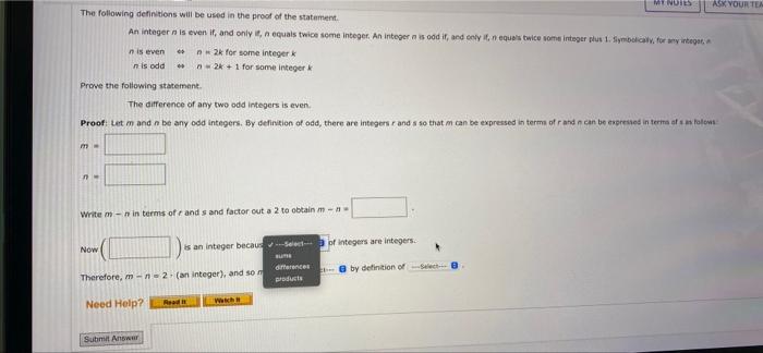 Solved The following statement is true. (Note that you do | Chegg.com