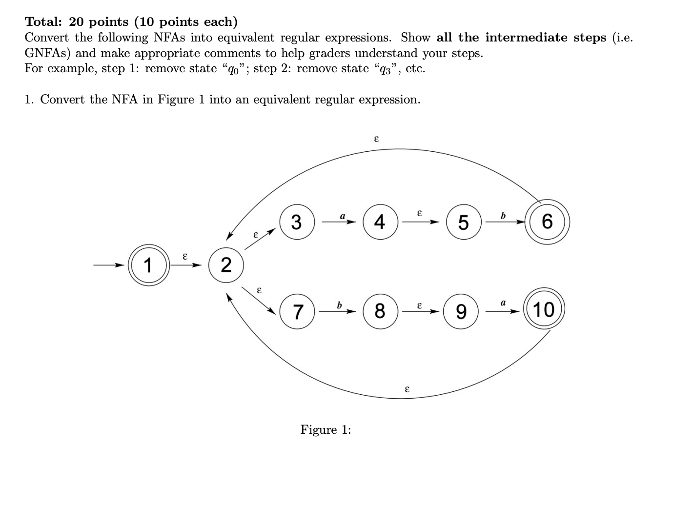 Solved Total: 20 points (10 points each)Convert the | Chegg.com