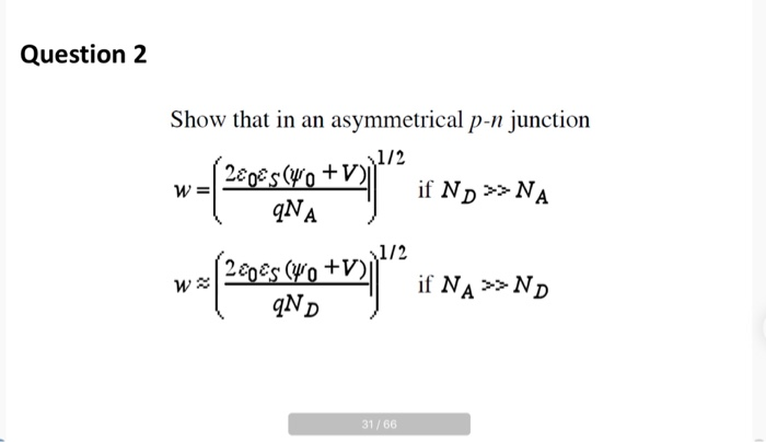 Solved Question 1 Assume we have a pn junction operated at | Chegg.com