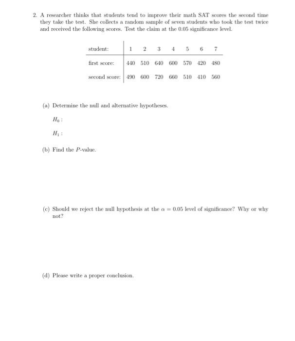 Solved (h) Compute and interpret a 95% confidence interval | Chegg.com