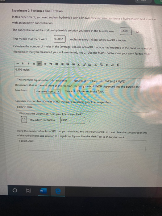 Titration Standardization Of Sodium Hydroxide Chegg Hot Sex Picture