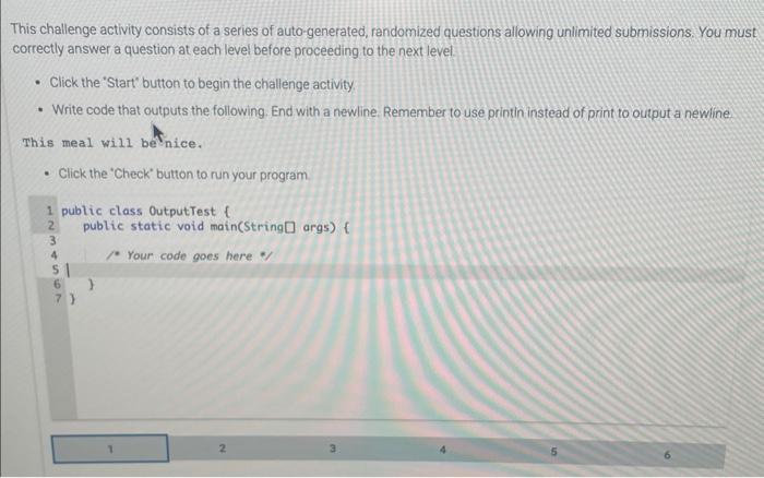 Solved This challenge activity consists of a series of | Chegg.com