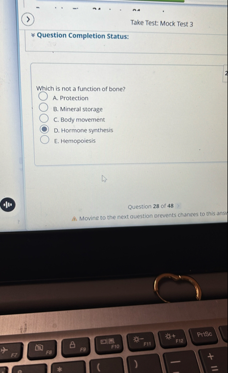 Solved Take Test: Mock Test 3Question Completion | Chegg.com