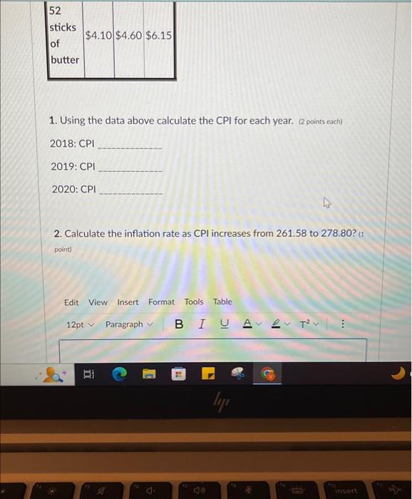 Solved Consumer Price Index (CPI), And Inflation A Typical | Chegg.com