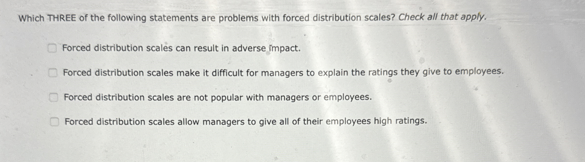 Solved Which THREE of the following statements are problems | Chegg.com