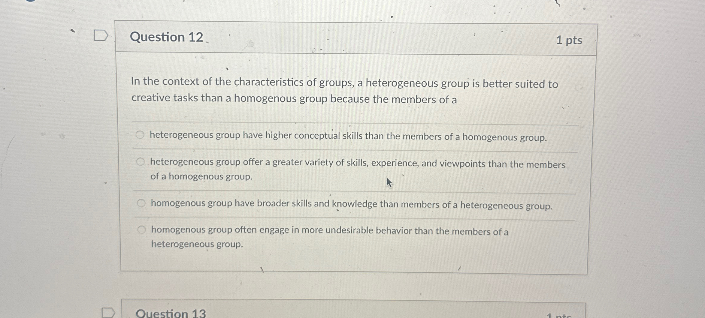 Solved Question 121 ﻿ptsIn the context of the | Chegg.com