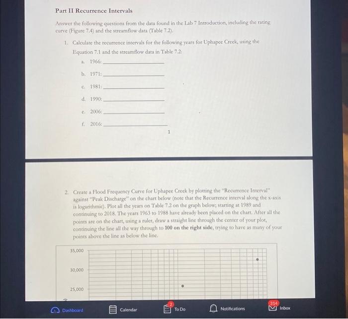 Part II. Recurrence Intervals A Recurrence Interval | Chegg.com